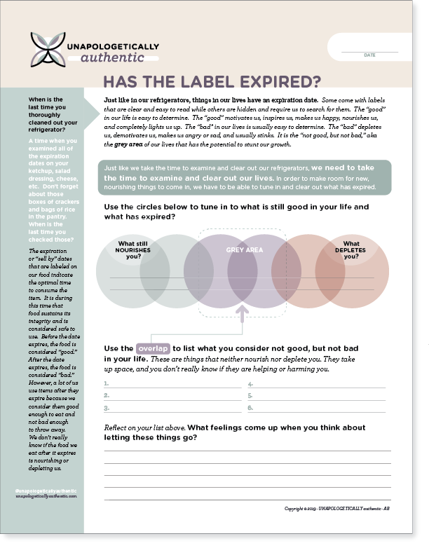 HAS THE LABEL EXPIRED Worksheet