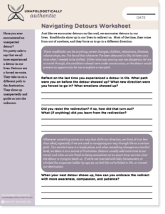 Navigating Detours Worksheet